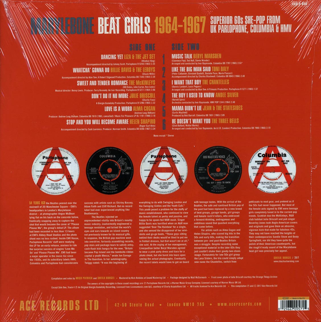 Liza & The Jet Set, The Three Bells, The Chantelles, Etc. - Marylebone Beat Girls 1964-1967 (180g) (colored vinyl)