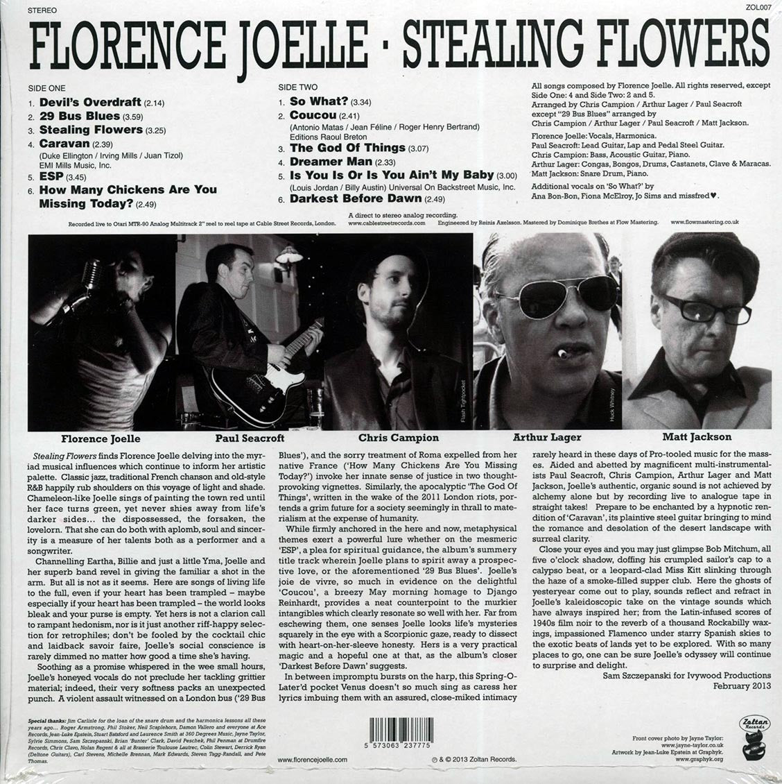 Florence Joelle - Stealing Flowers (180g)