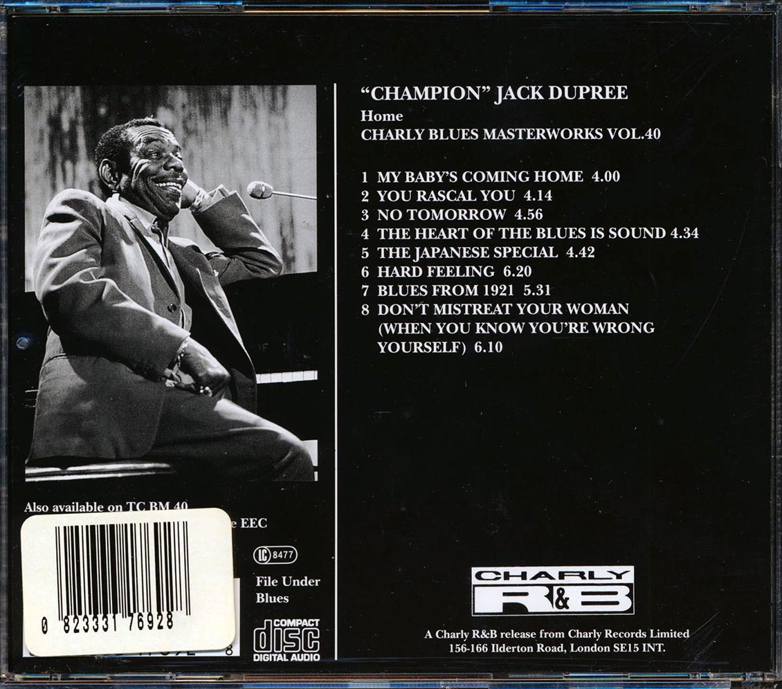 Champion Jack Dupree - Home: Charly Blues Masterworks Vol. 40
