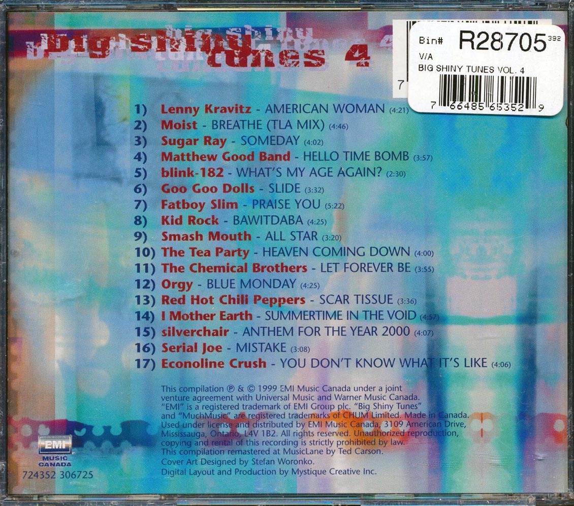 Sugar Roy, Lenny Kravitz, Fatboy Slim, Goo Goo Dolls, Red Hot Chili Peppers, Etc. - Big Shiny Tune 4