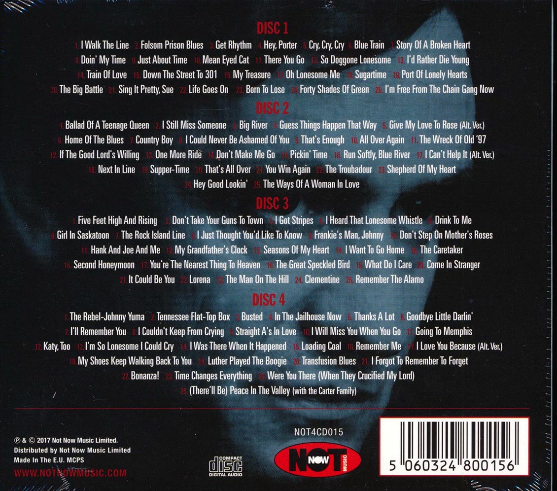 Johnny Cash - 100 Hits (100 tracks) (4xCD) (deluxe 4-fold digipak)
