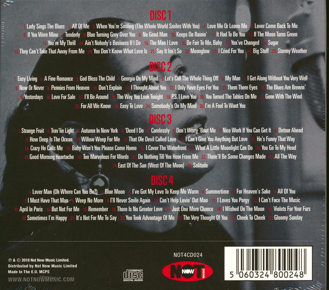 Billie Holiday - 100 Jazz Greats (100 tracks) (4xCD) (deluxe 4-fold digipak)