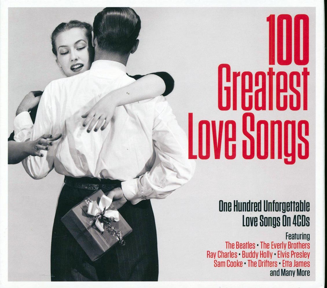 Elvis Presley, The Beatles, Sam Cooke, Ray Charles, Etc. - 100 Greatest Love Songs (100 tracks) (4xCD) (deluxe 4-fold digipak)