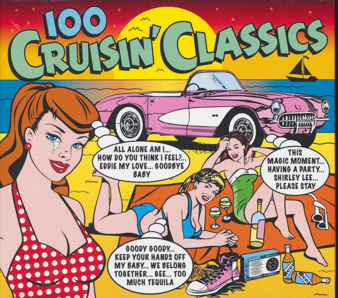 Chuck Berry, Jerry Lee Lewis, Elvis Presley, Gene Vincent, Etc. - 100 Cruisin' Classics (100 tracks) (4xCD) (deluxe 4-fold digipak)