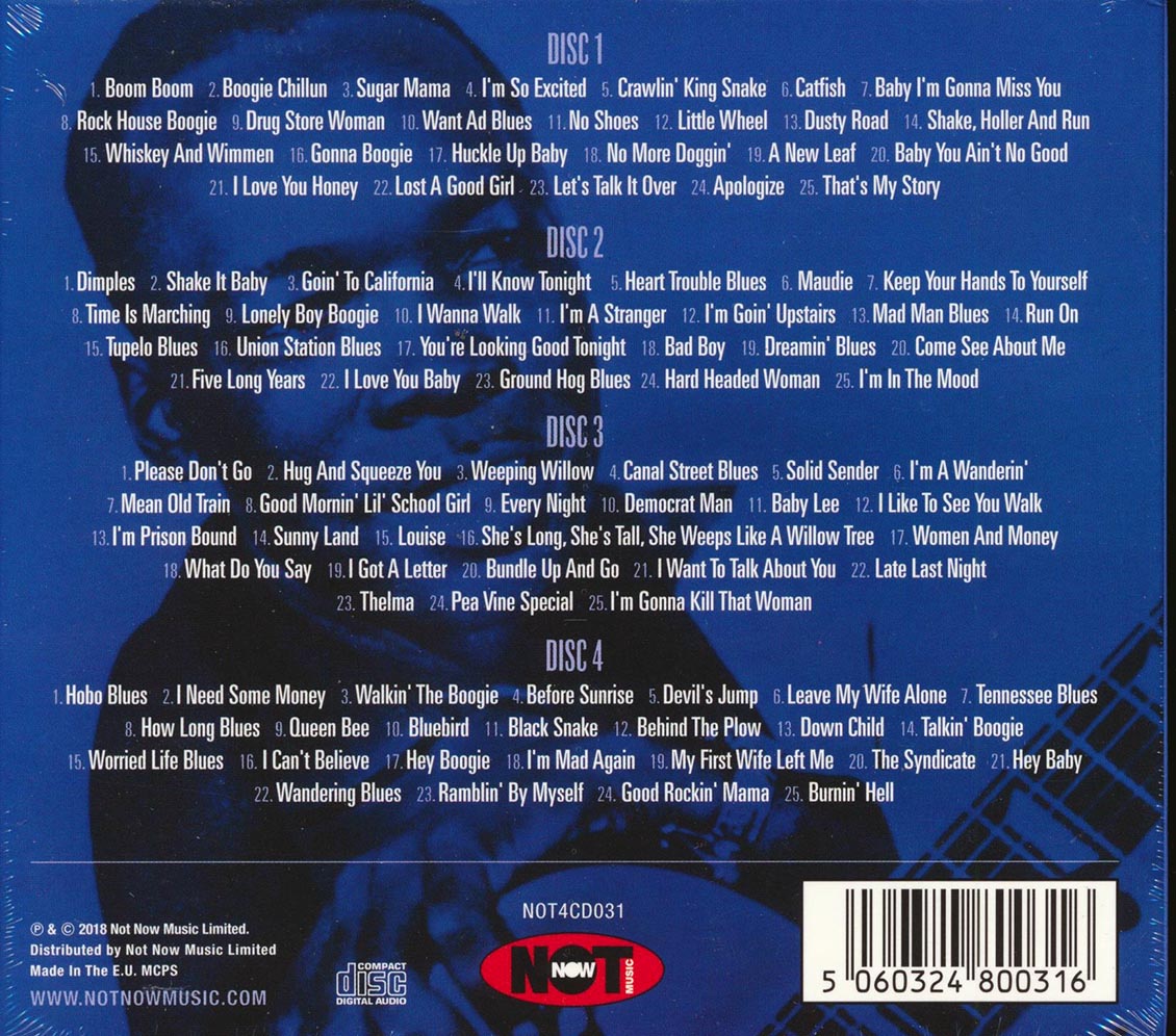 John Lee Hooker - 100 Greats (100 tracks) (4xCD) (deluxe 4-fold digipak)
