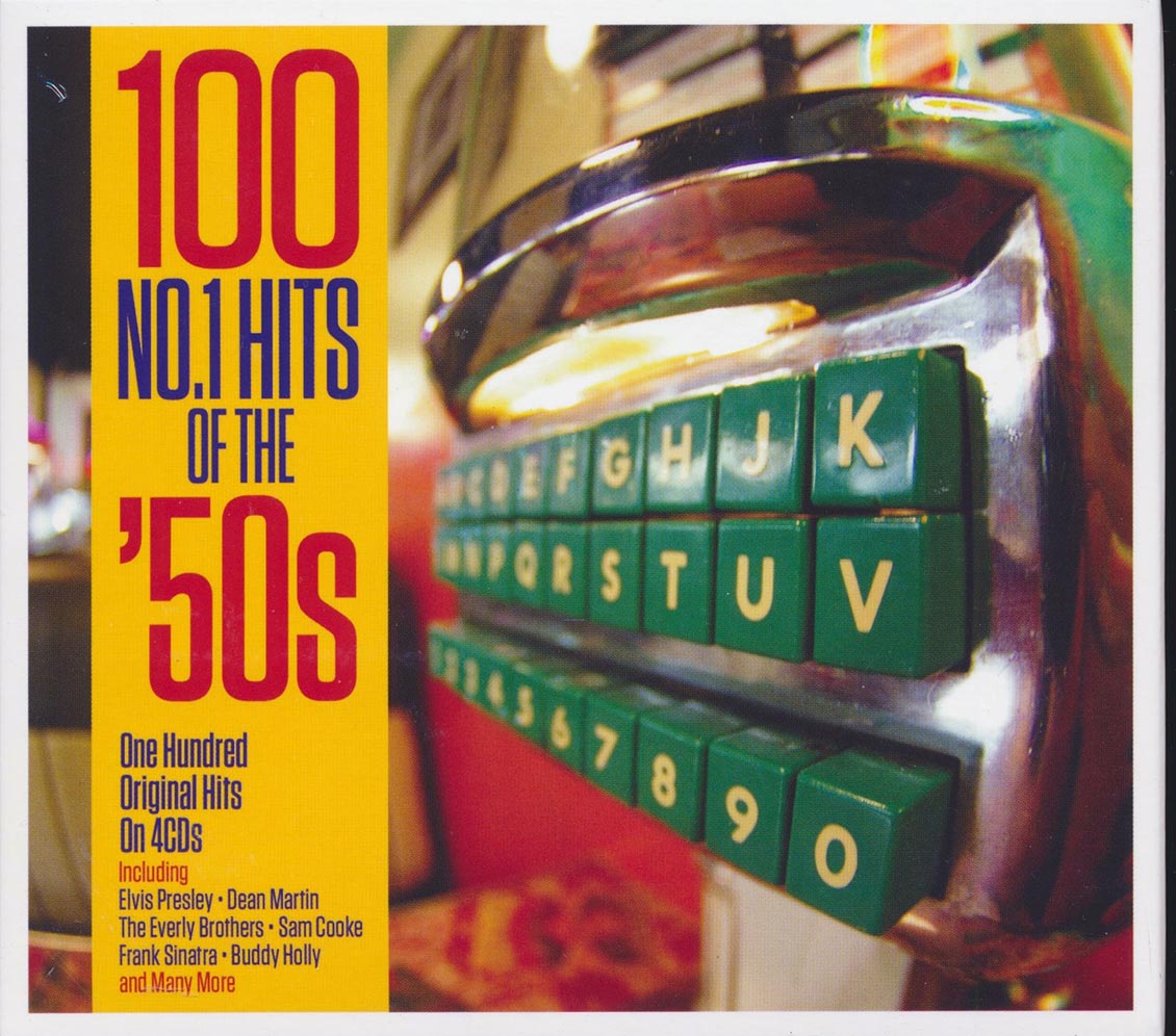 Elvis Presley, Dean Martin, Sam Cooke, The Everly Brothers, Etc. - 100 No. 1 Hits Of The '50s (100 tracks) (4xCD) (deluxe 4-fold digipak)