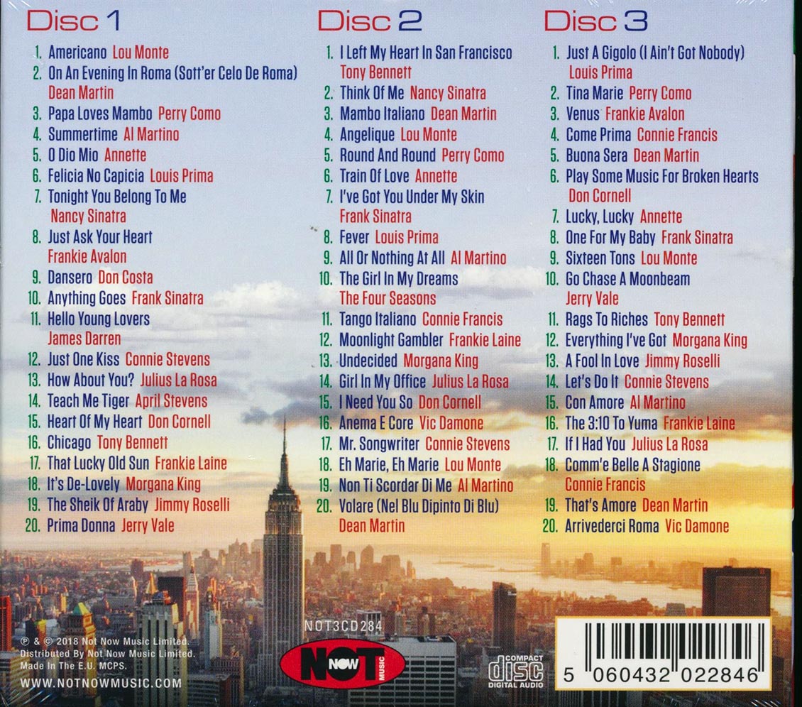 Frank Sinatra, Dean Martin, Tony Bennett, Nancy Sinatra, Etc. - The Great Italian American Songbook (60 tracks) (3xCD) (deluxe 3-fold digipak)