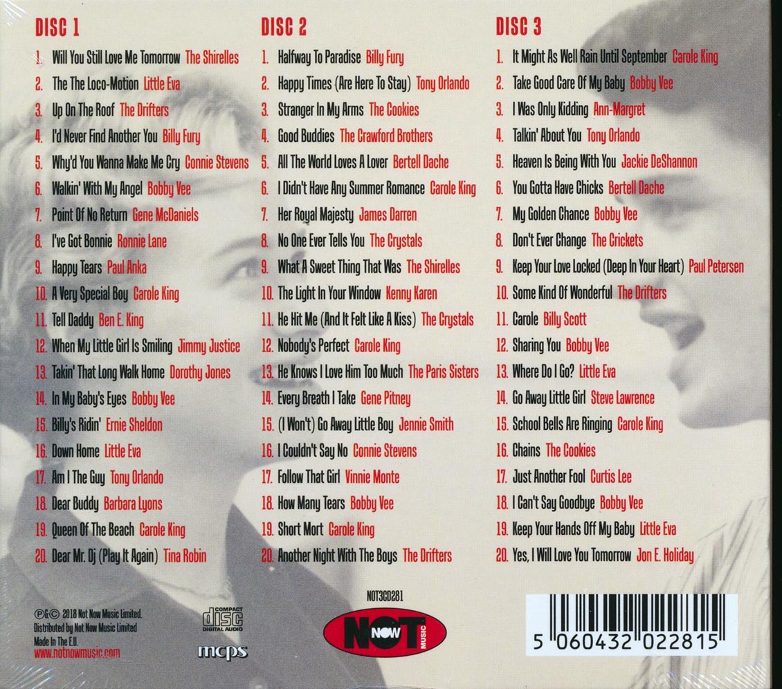 Gene Pitney, The Drifters, Carole King, The Shirelles, Etc. - Halfway To Paradide: The Goffin & King Songbook (60 tracks) (3xCD) (deluxe 3-fold digipak)