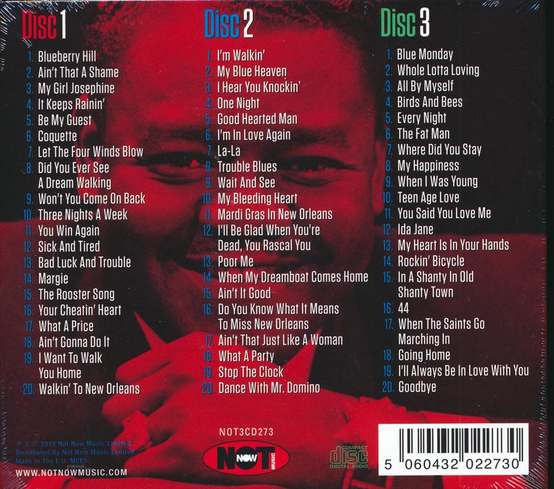 Fats Domino - The Very Best Of Fats Domino (60 tracks) (3xCD) (deluxe 3-fold digipak)