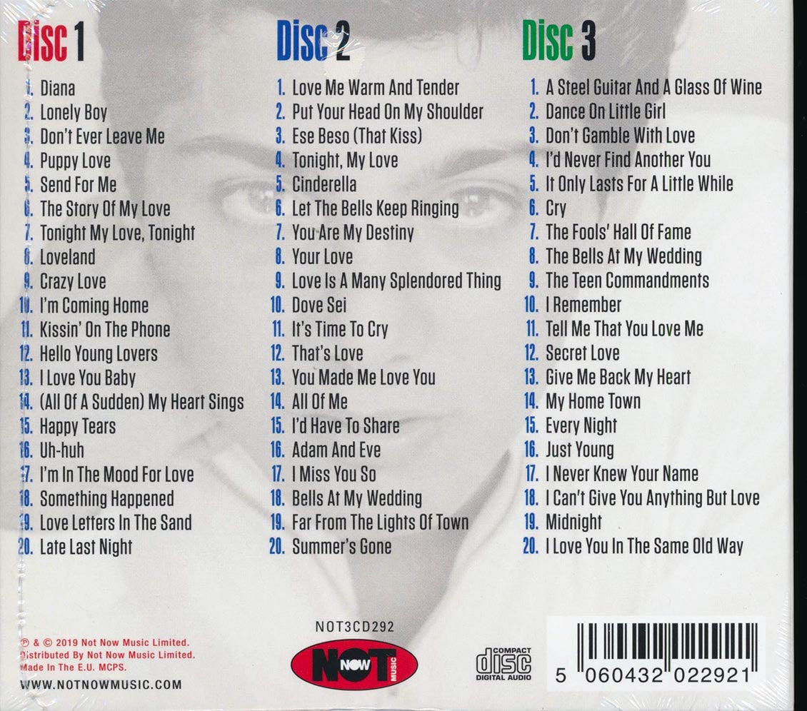 Paul Anka - The Best Of Paul Anka (60 tracks) (3xCD) (deluxe 3-fold digipak)