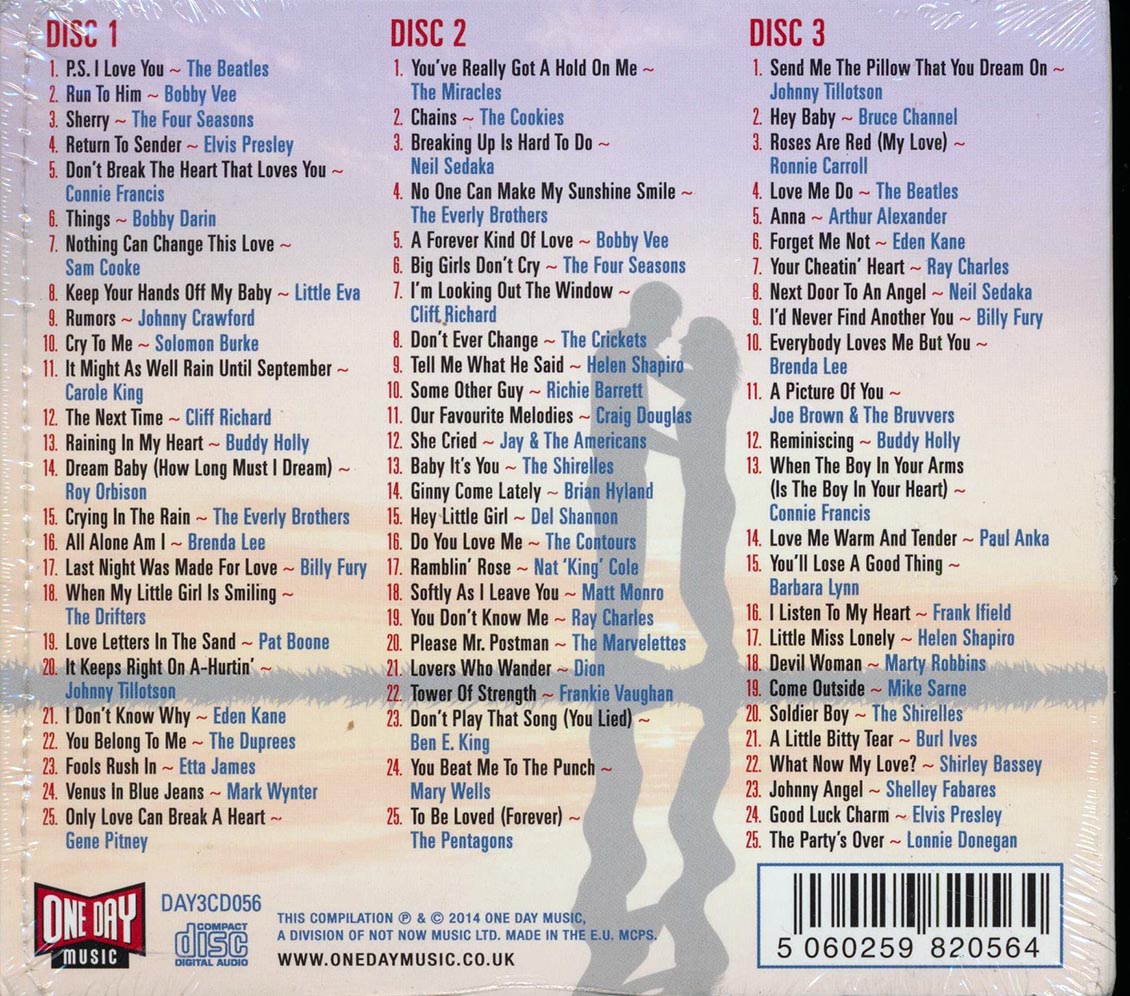 Elvis Presley, The Beatles, The Four Seaons, Buddy Holly, Etc. - PS I Love You (75 tracks) (3xCD) (deluxe 3-fold digipak)