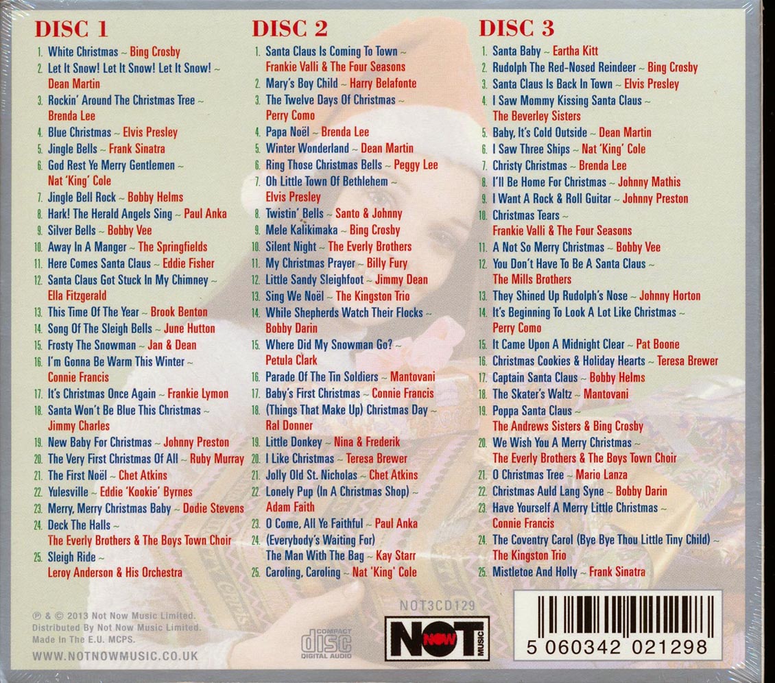 Frank Sinatra, Ella Fitzgerald, Bing Crosby, Nay King Cole, Etc. - Classic Christmas Hits (75 tracks) (3xCD) (deluxe 3-fold digipak)