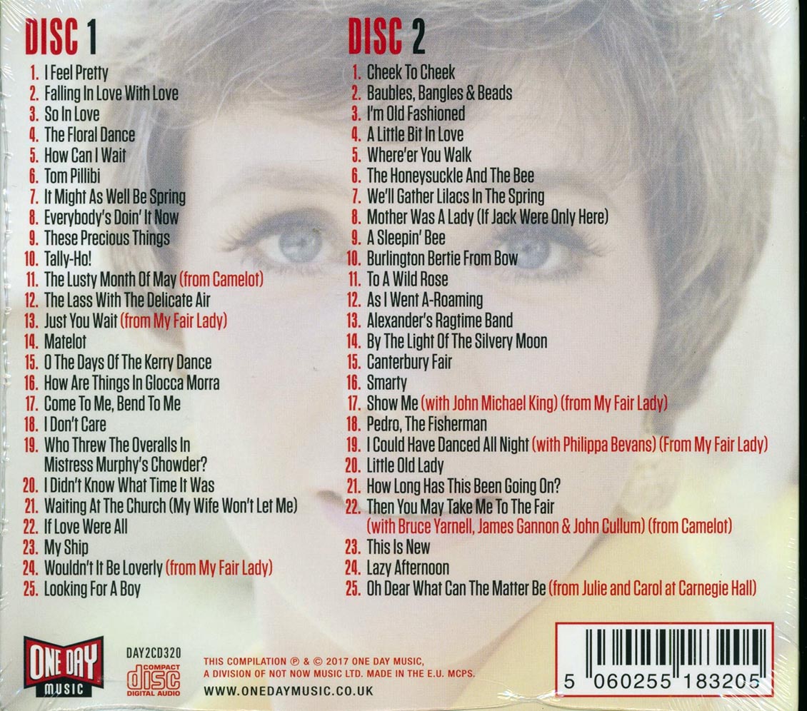 Julie Andrews - Julie Andrews Sings (50 tracks) (2xCD) (deluxe 3-fold digipak)