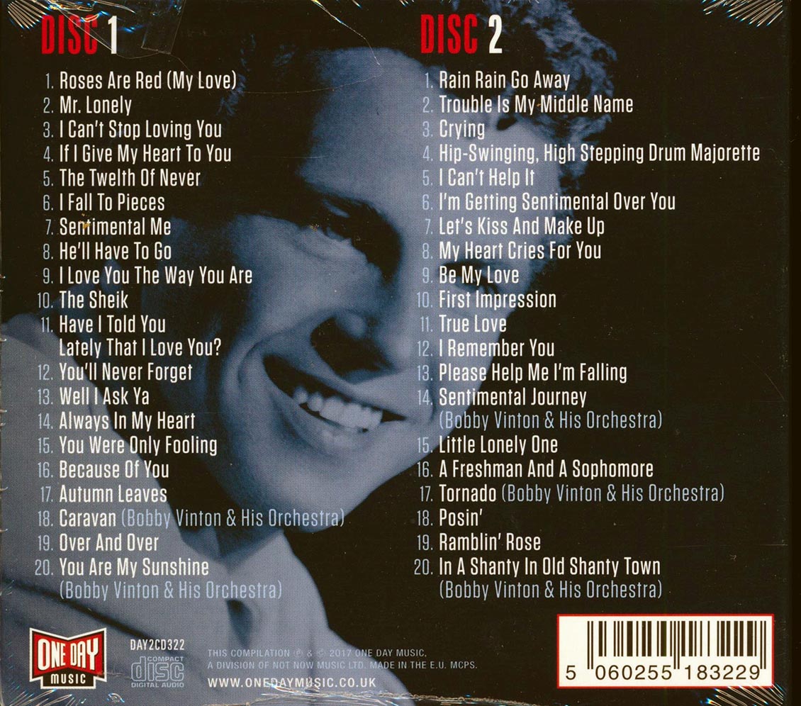 Bobby Vinton - Roses Are Red (40 tracks) (2xCD) (deluxe 3-fold digipak)