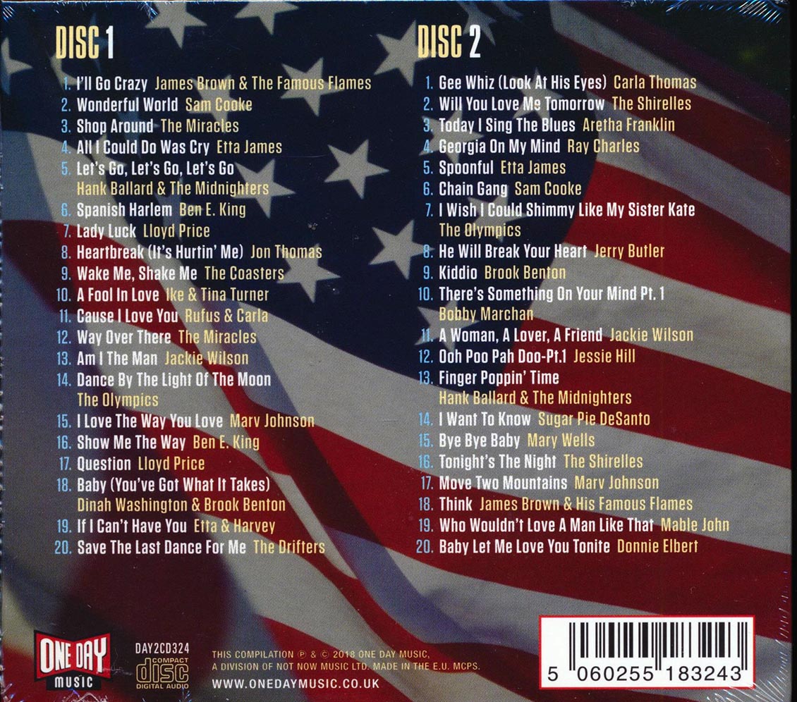 James Brown, Sam Cooke, Etta James, Etc. - American Soul 1960 (40 tracks) (2xCD) (deluxe 3-fold digipak)