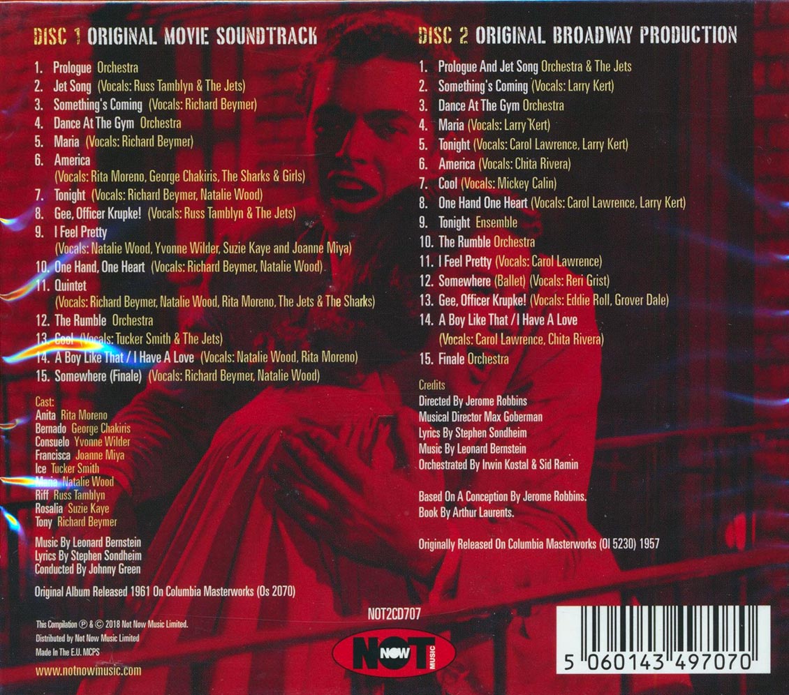Leonard Berstein - West Wide Story: The Original Movie And Broadway Soundtracks (30 tracks) (2xCD)