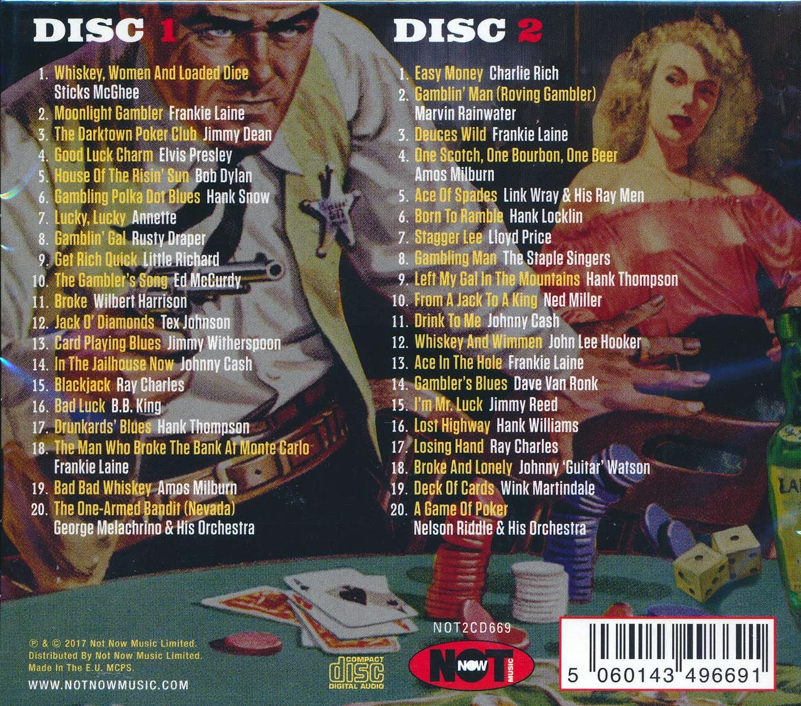 BB King, Johnny Cash, Ray Charles, Etc. - Whiskey Women & Loaded Dice: 40 Tales Of Gambling, Money & Hard Liquor (40 tracks) (2xCD)
