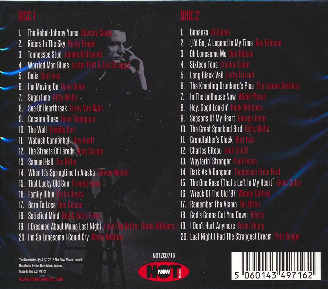 Hank Williams, George Jones, Hank Snow, Gene Autry, Etc. - Songs That Insprired The Man In Black: 40 Original Sonds That Were Covered By Johnny Cash (40 tracks) (2xCD)