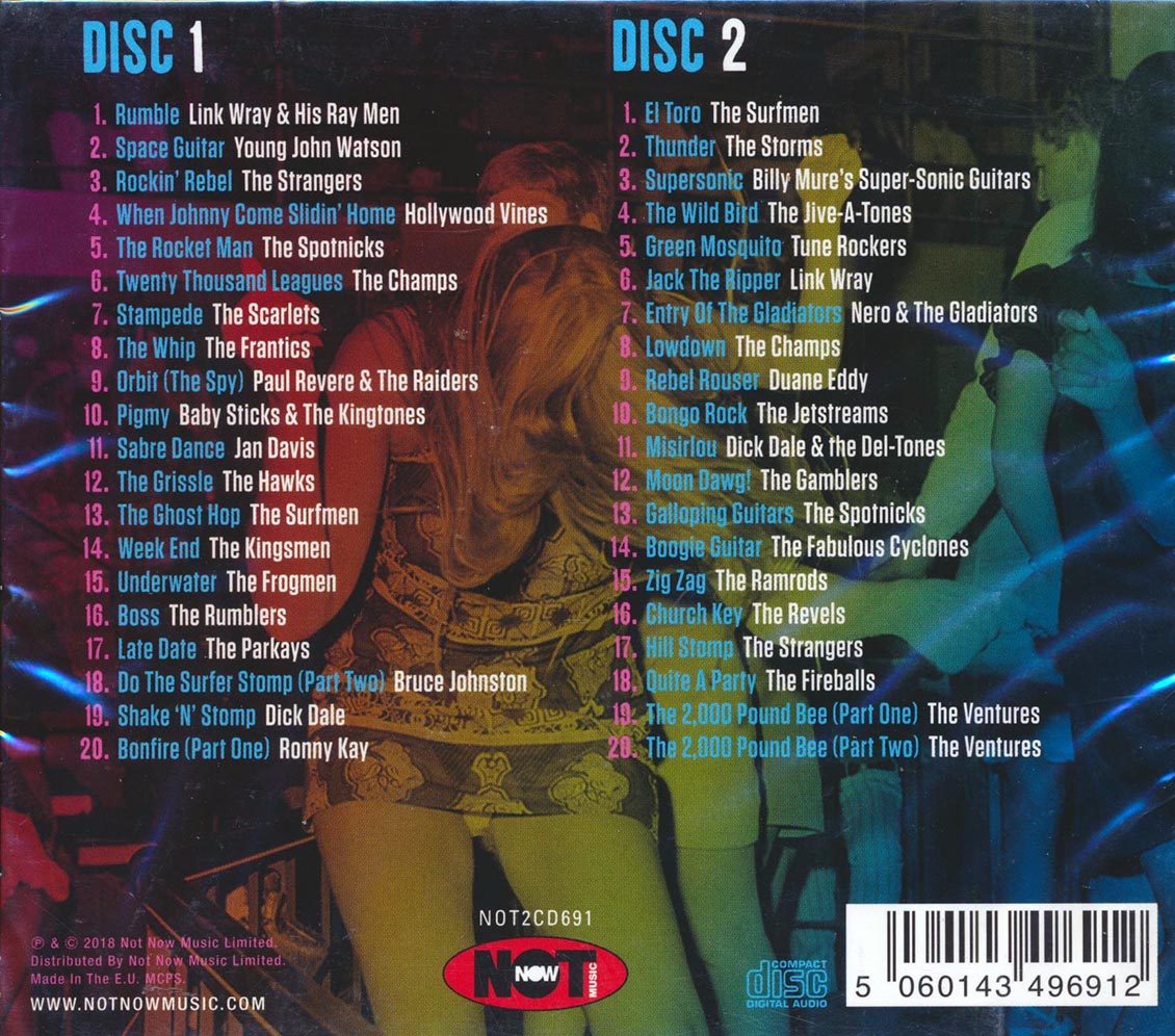 Link Wray, The Surfman, Dick Dale, The Ventures, Etc. - Rumble: 40 Raucous Guitar & Sax Instrumentals (40 tracks) (2xCD)