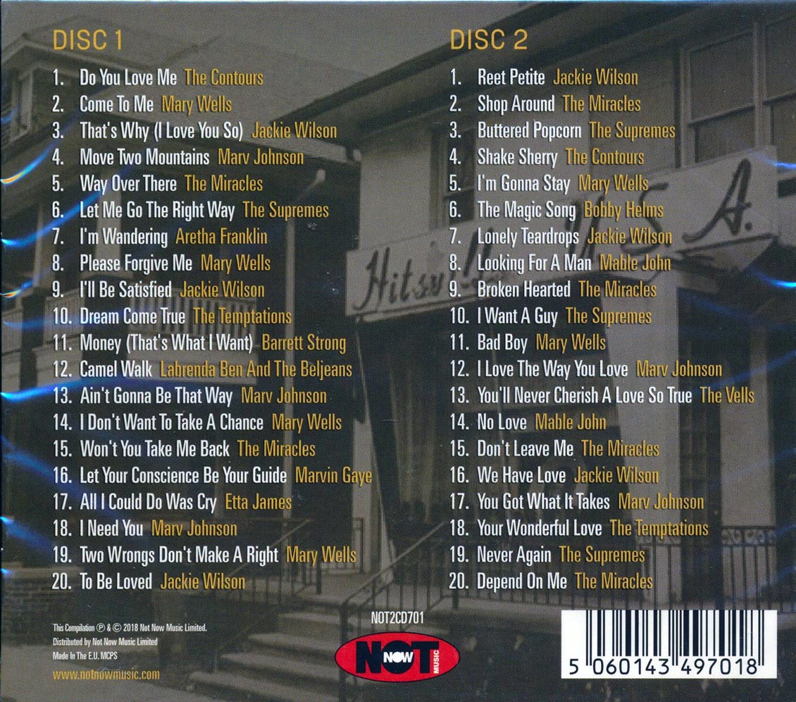 Etta James, Jackie Wilson, The Temptations, Etc. - The Songs Of Berry Gordy: 40 Soul Gems Written By The Mighty Motown Mogul (40 tracks) (2xCD)