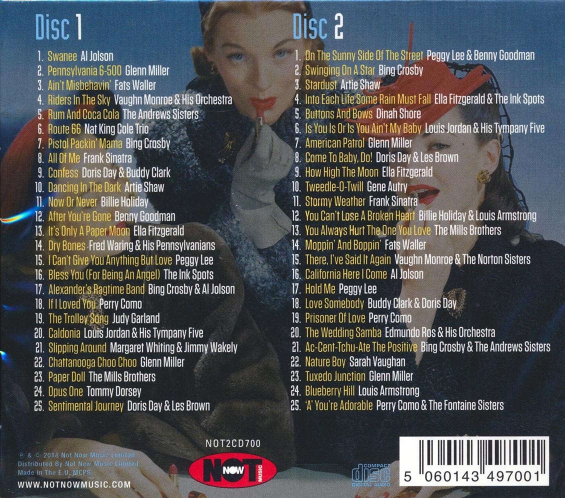 Fats Waller, Glenn Miller, Bing Crosby, Etc. - Top Hits Of The '40s (50 tracks) (2xCD)
