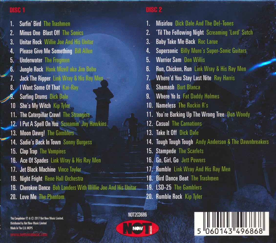 Link Wray, Dick Dale, Them Phantom, The Vampires, Etc. - The Roots Of Psychobilly (40 tracks) (2xCD)