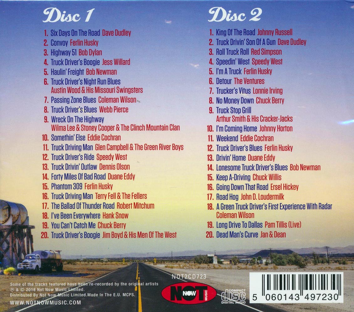 Bob Dylan, Ferlin Husky, Chuck Berry, Etc. - Keep On Truckin' 40 Truckin' Favourites (40 tracks) (2xCD)