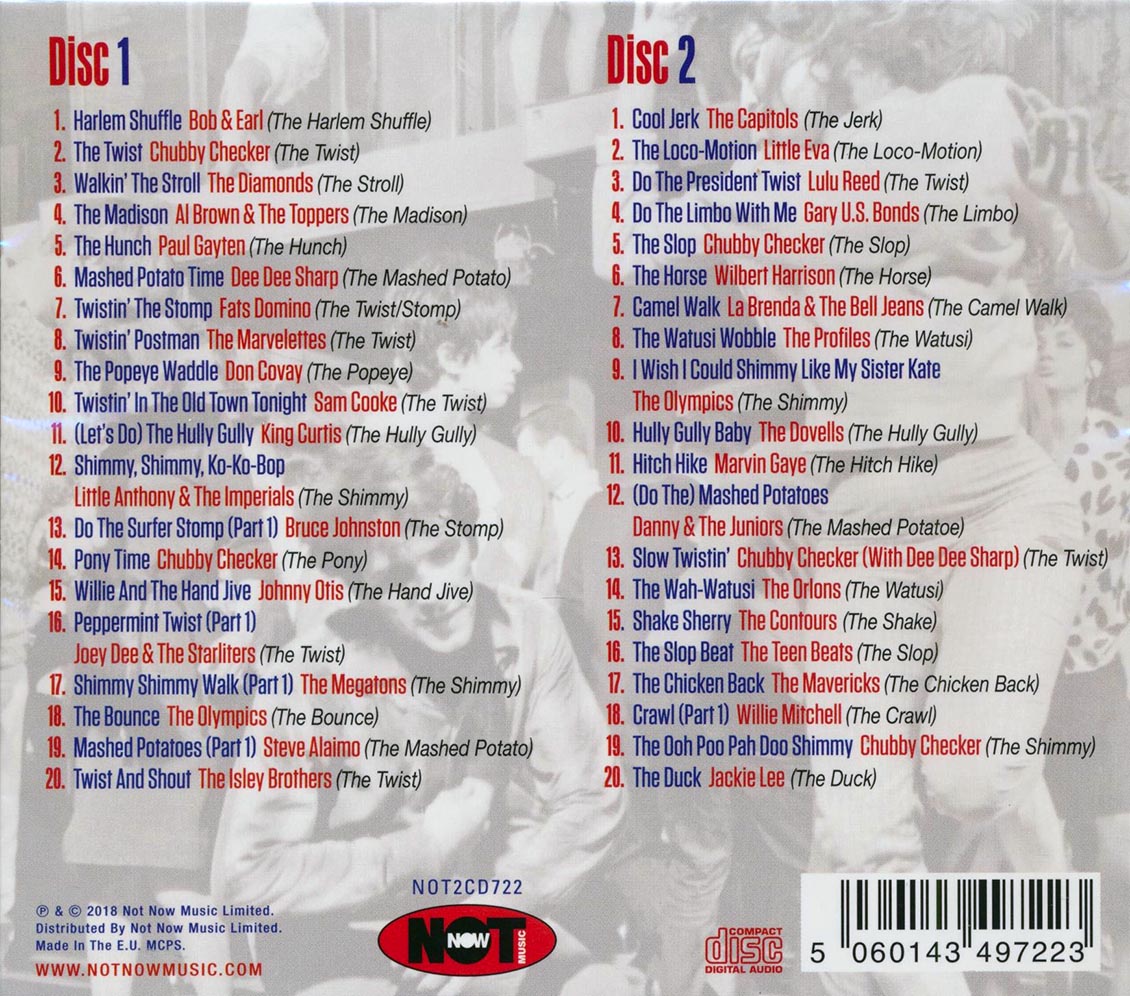 Chubby Checker, King Curtis, Johnny Otis, Etc. - Dance Craze USA: 40 Original Dance Hits From The '60s (40 tracks) (2xCD)