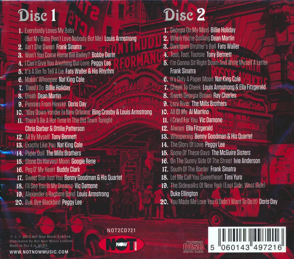 Frank Sinatra, Louis Armstrong, Billie Holiday, Doris Day, Etc. - The Songs Of Pan Alley (40 tracks) (2xCD)