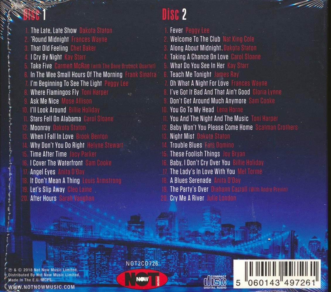 Chet Baker, Billie Holiday, Julie London, Etc. - The Late Night Show: 40 Late Night Jazz & Blues Classics (40 tracks) (2xCD)