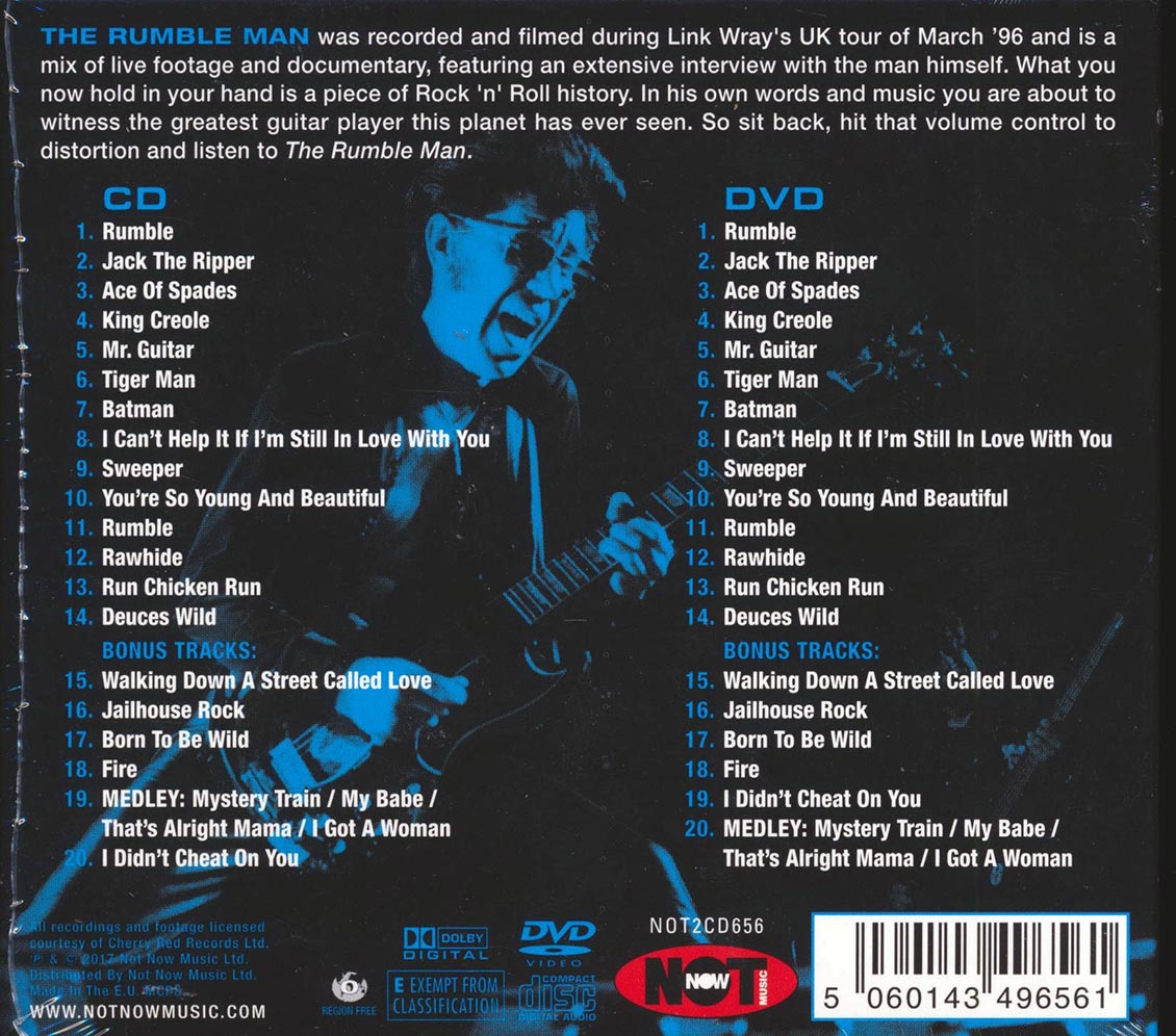 Link Wray - The Rumble Man (20 tracks) (incl. DVD)