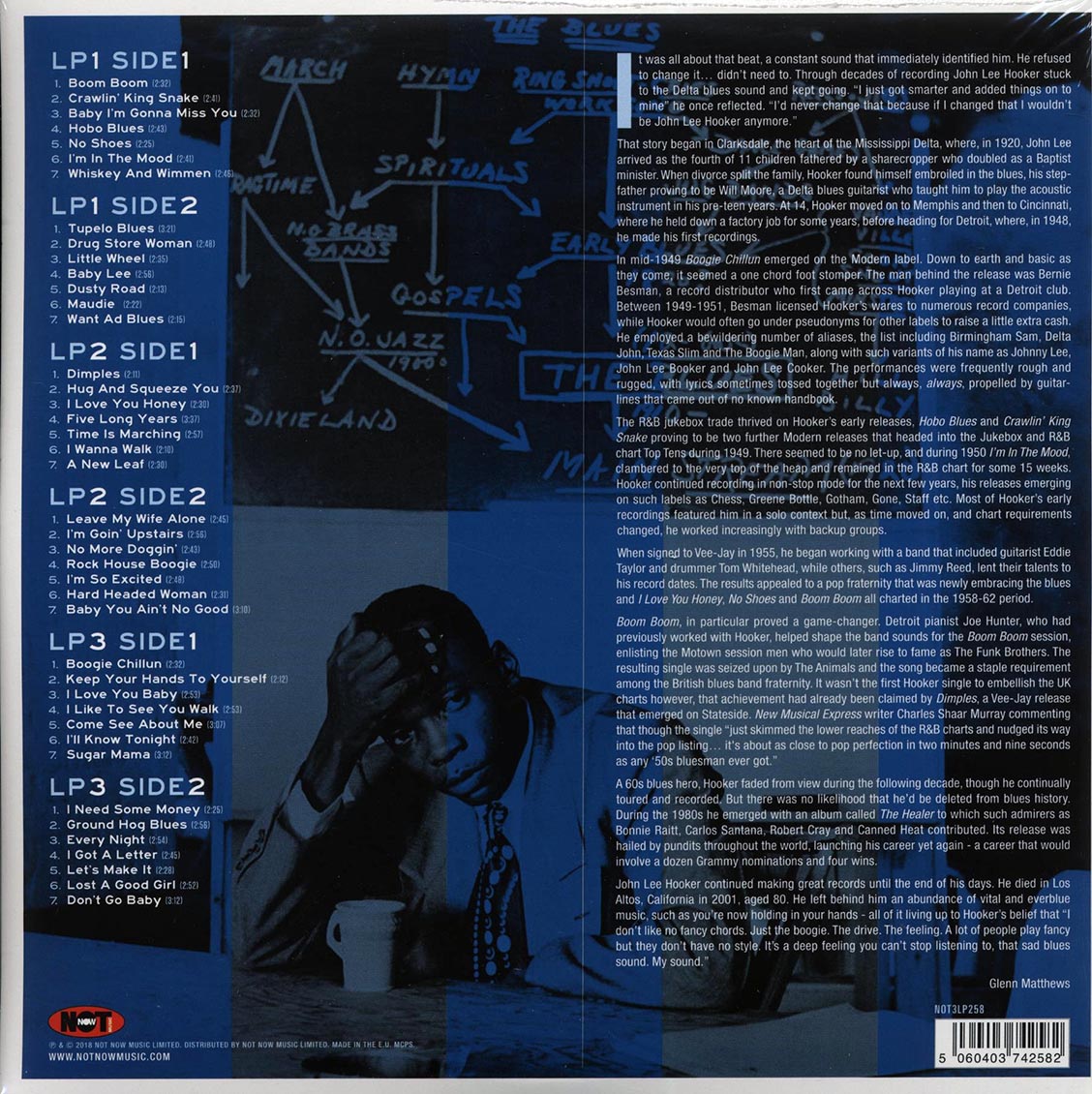 John Lee Hooker - Boom Boom: Blues Masterworks (3xLP) (colored vinyl)