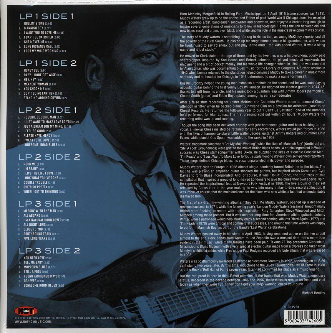 Muddy Waters - Rollin' Stone: Blues Masterworks (3xLP) (orange vinyl)