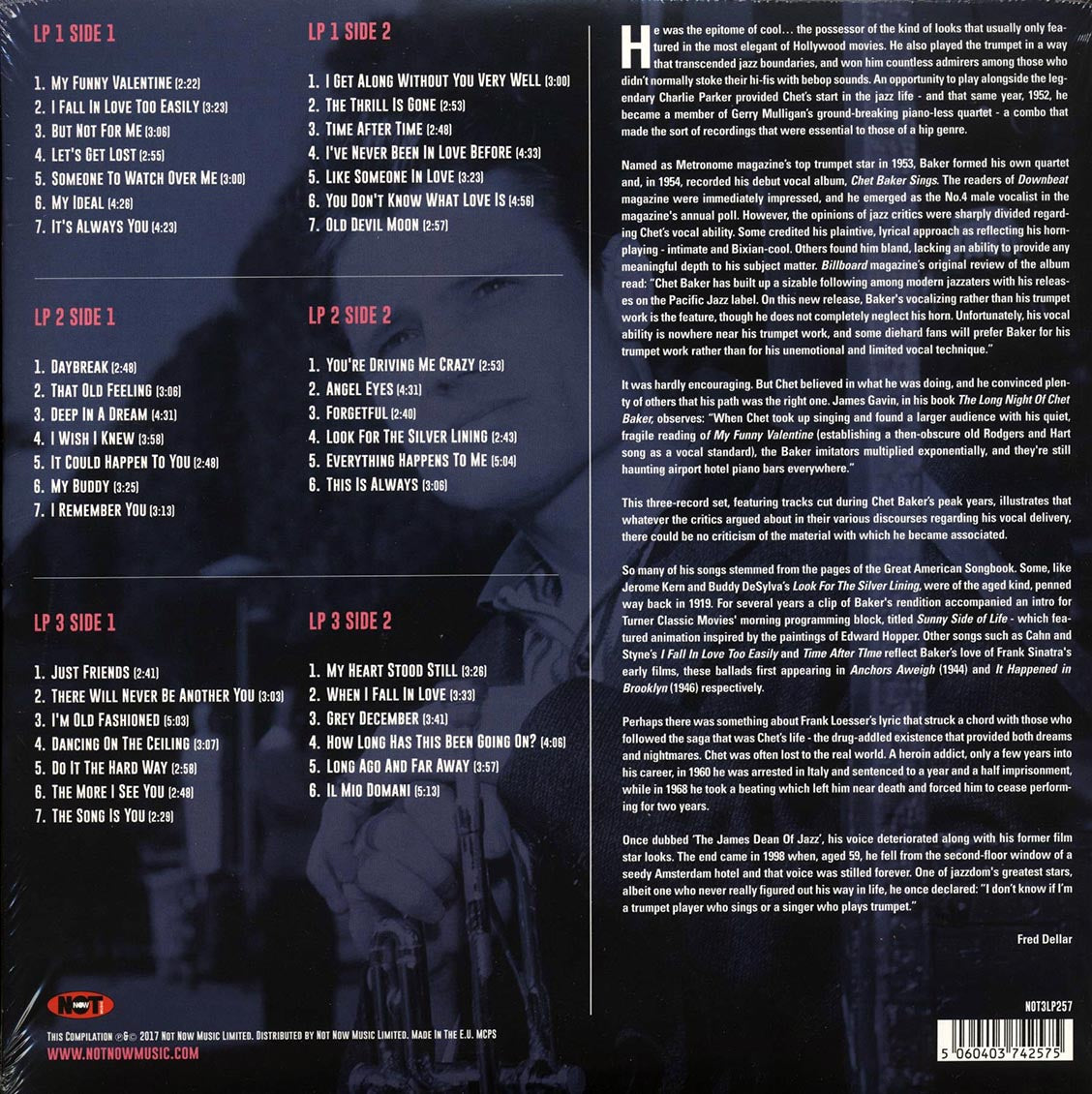 Chet Baker - Sings (3xLP) (pink vinyl)