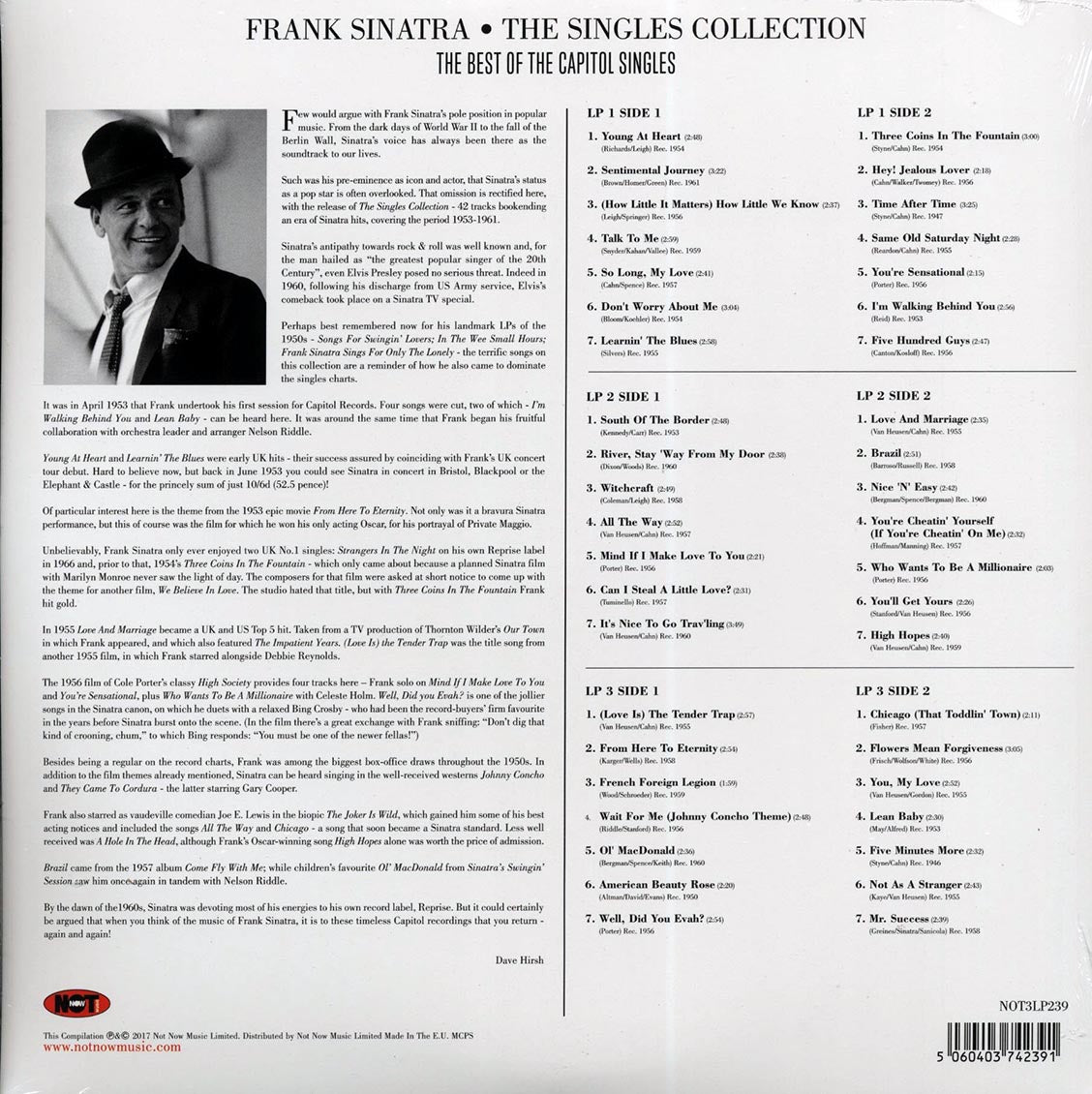 Frank Sinatra - The Singles Collection: The Best Of The Capitol Singles (3xLP) (white vinyl)