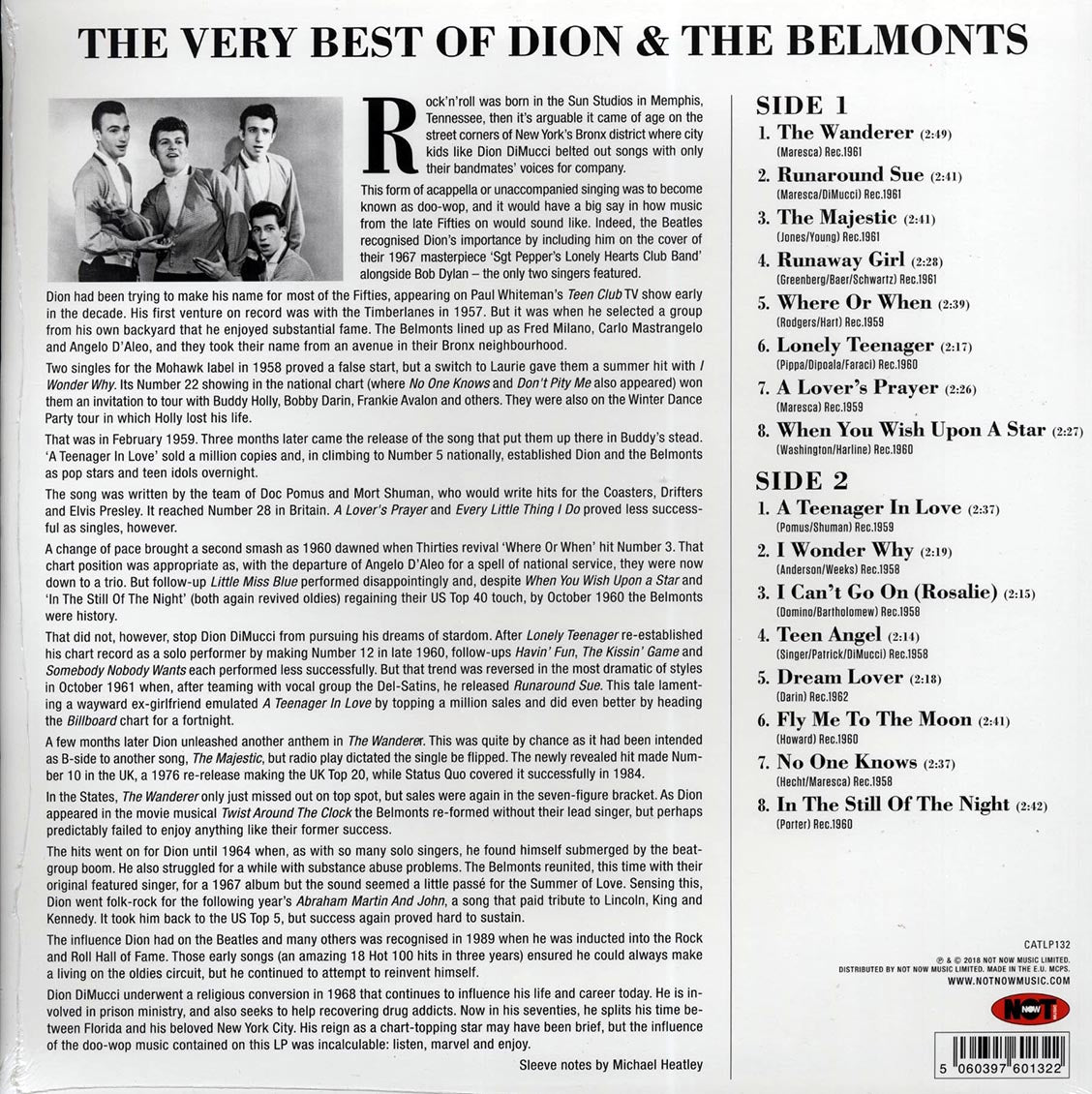 Dion & The Belmonts - The Very Best Of Dion & The Belmonts (180g)