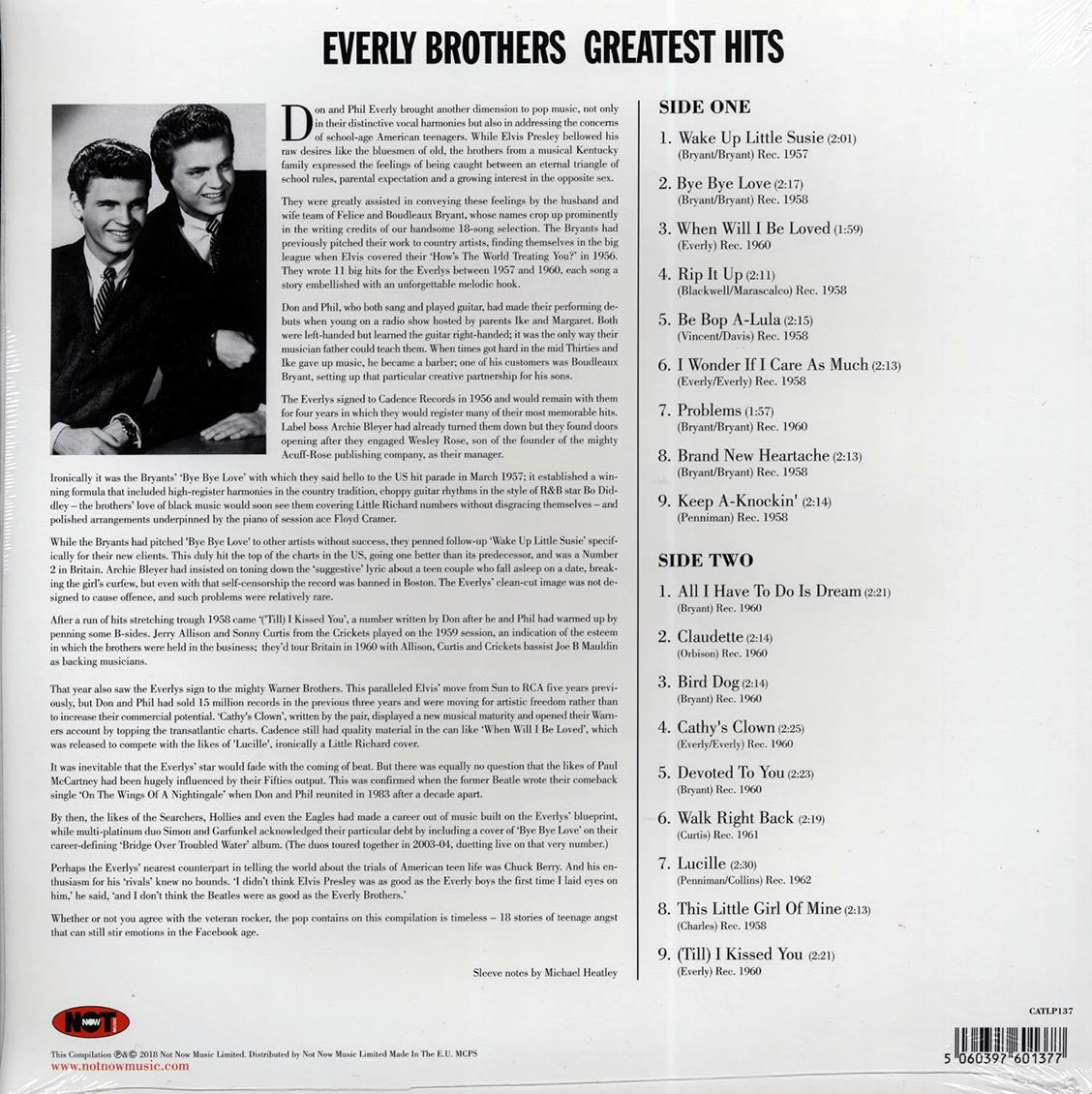 Everly Brothers - Greatest Hits (180g)