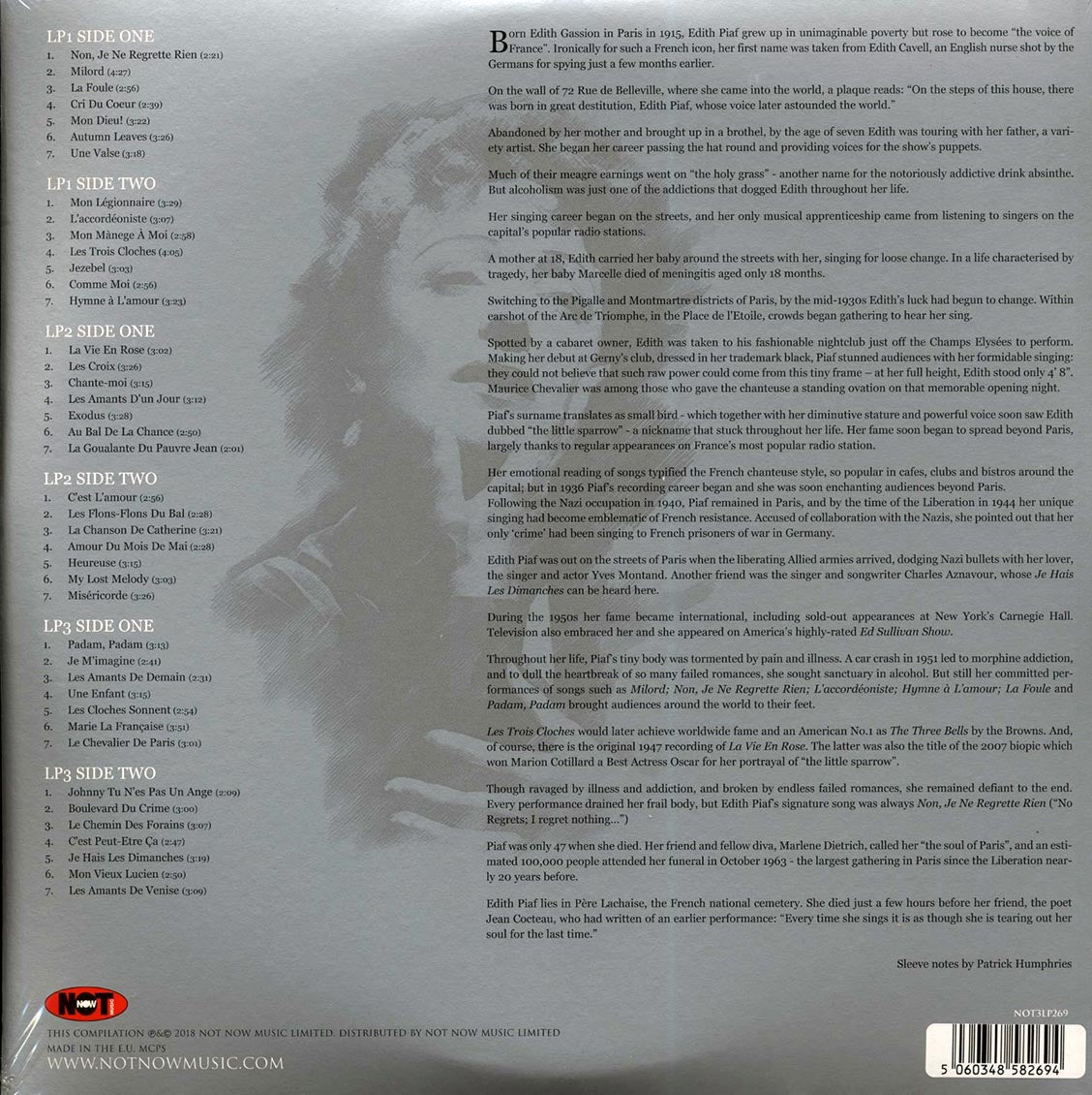 Edith Piaf - The Platinum Collection (3xLP) (white vinyl)