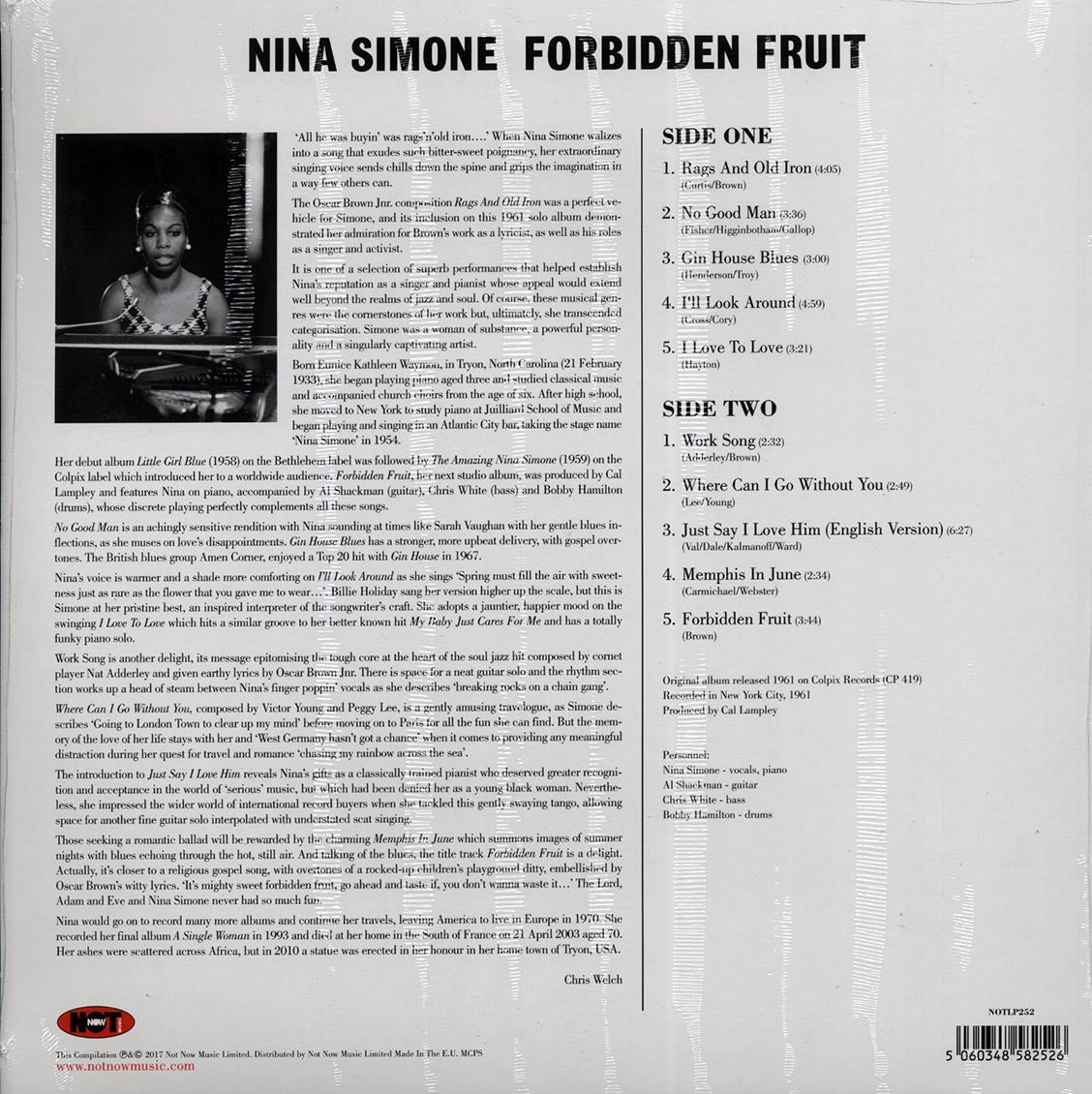 Nina Simone - Forbidden Fruit (180g) (green vinyl)