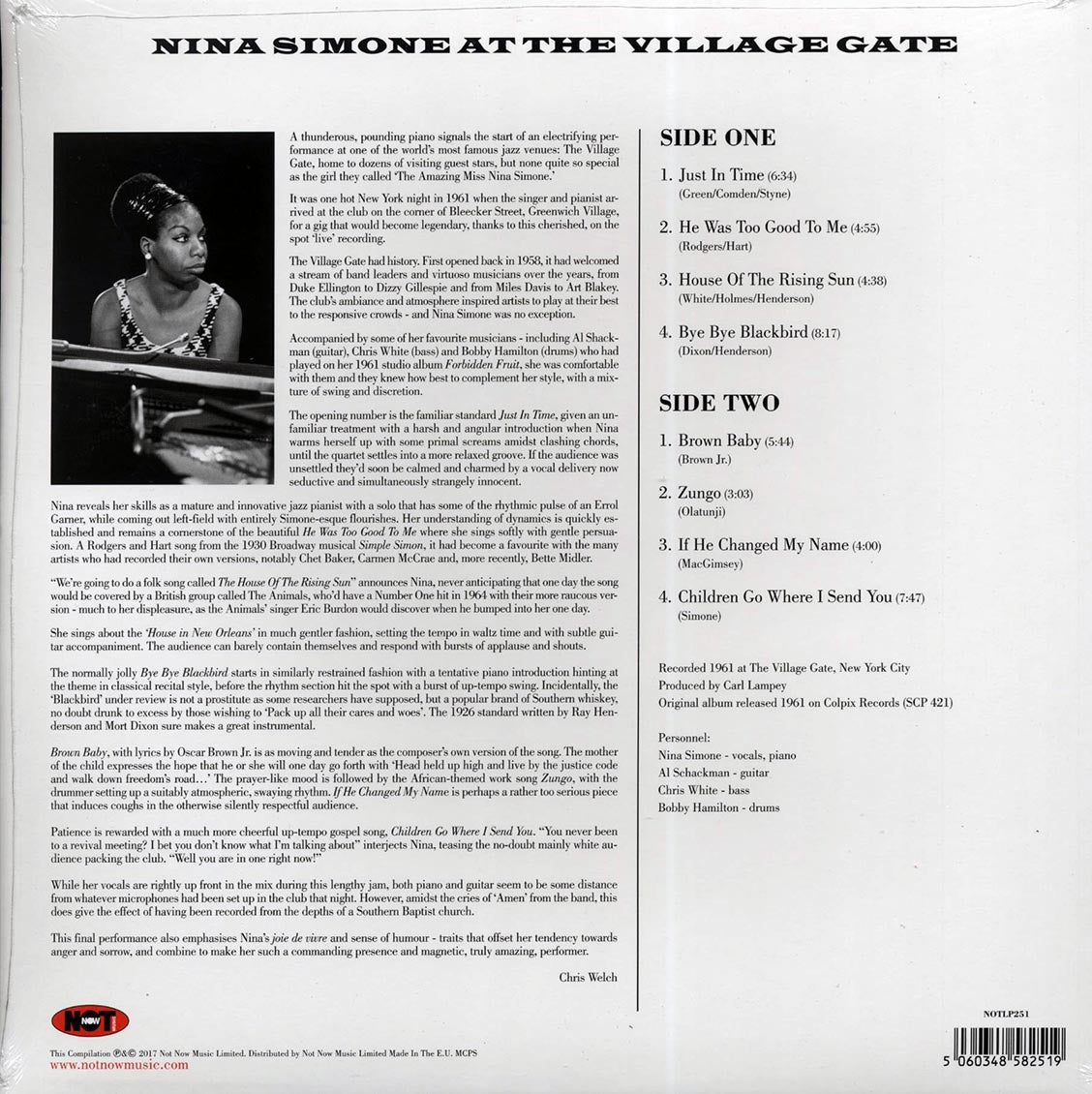 Nina Simone - At The Village Gate (180g) (purple vinyl)