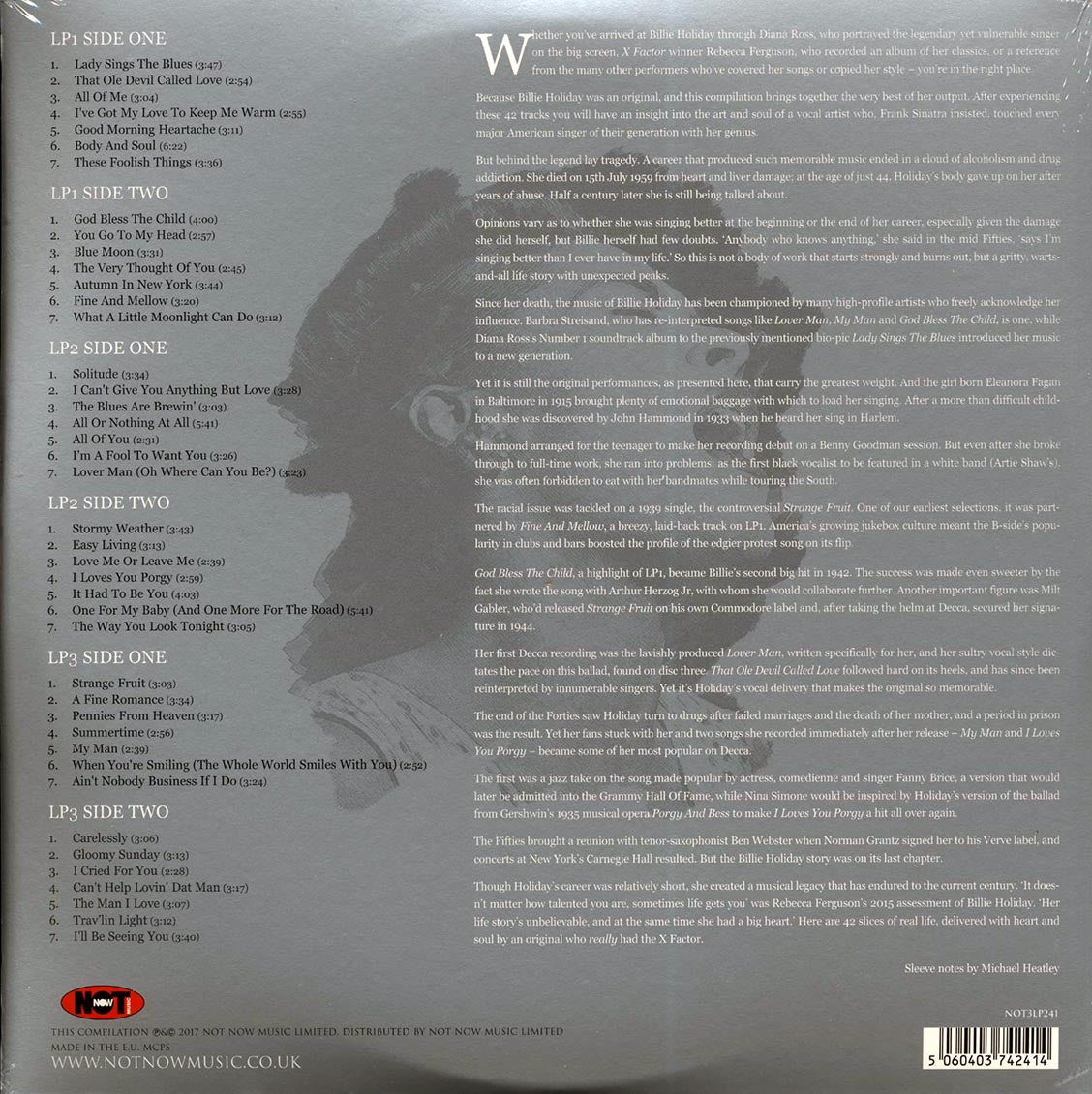 Billie Holiday - The Platinum Collection (3xLP) (white vinyl)