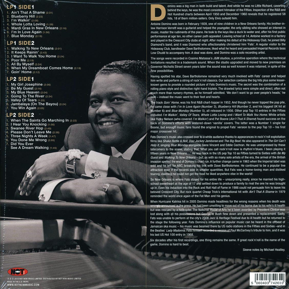 Fats Domino - Greatest Hits (2xLP) (180g) (gold vinyl)