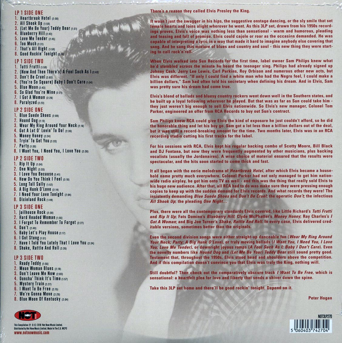 Elvis Presley - In The '50s (3xLP) (red vinyl)