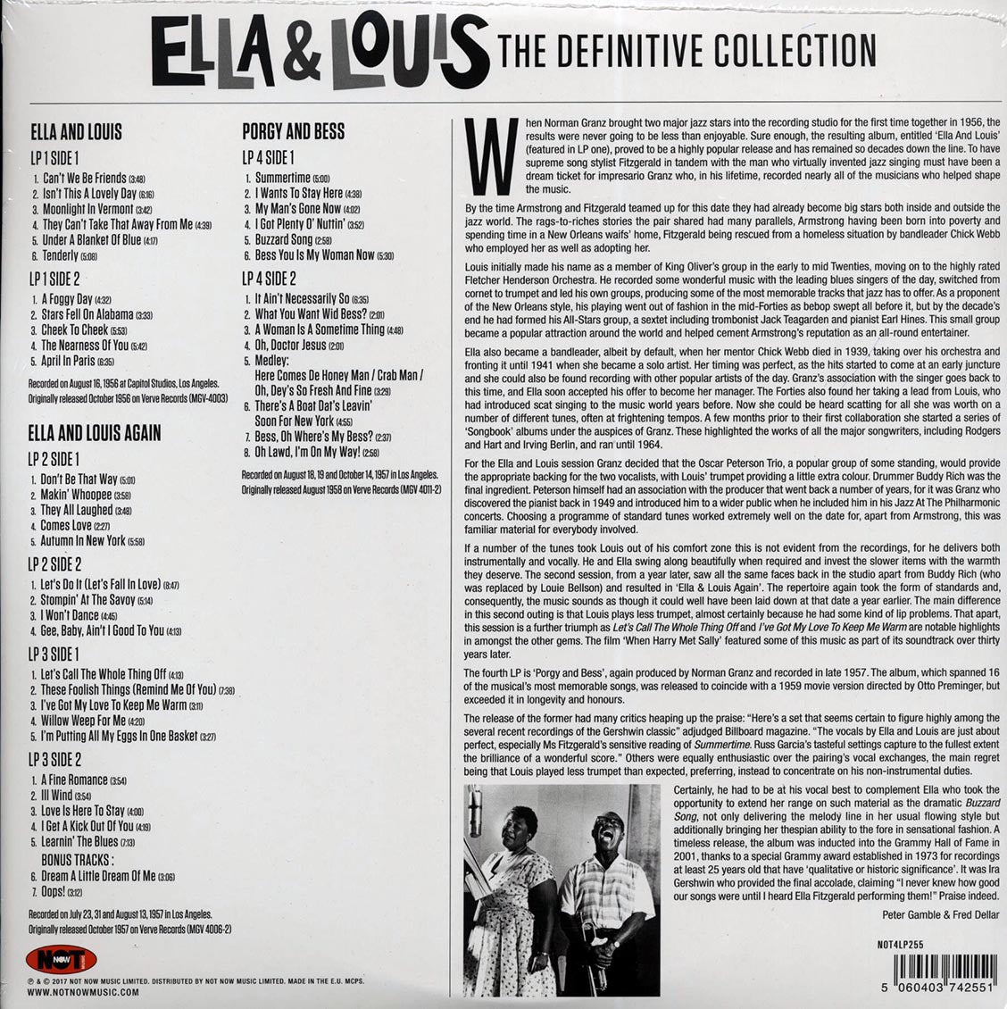 Ella Fitzgerald, Louis Armstrong - The Definitive Collection (4xLP)