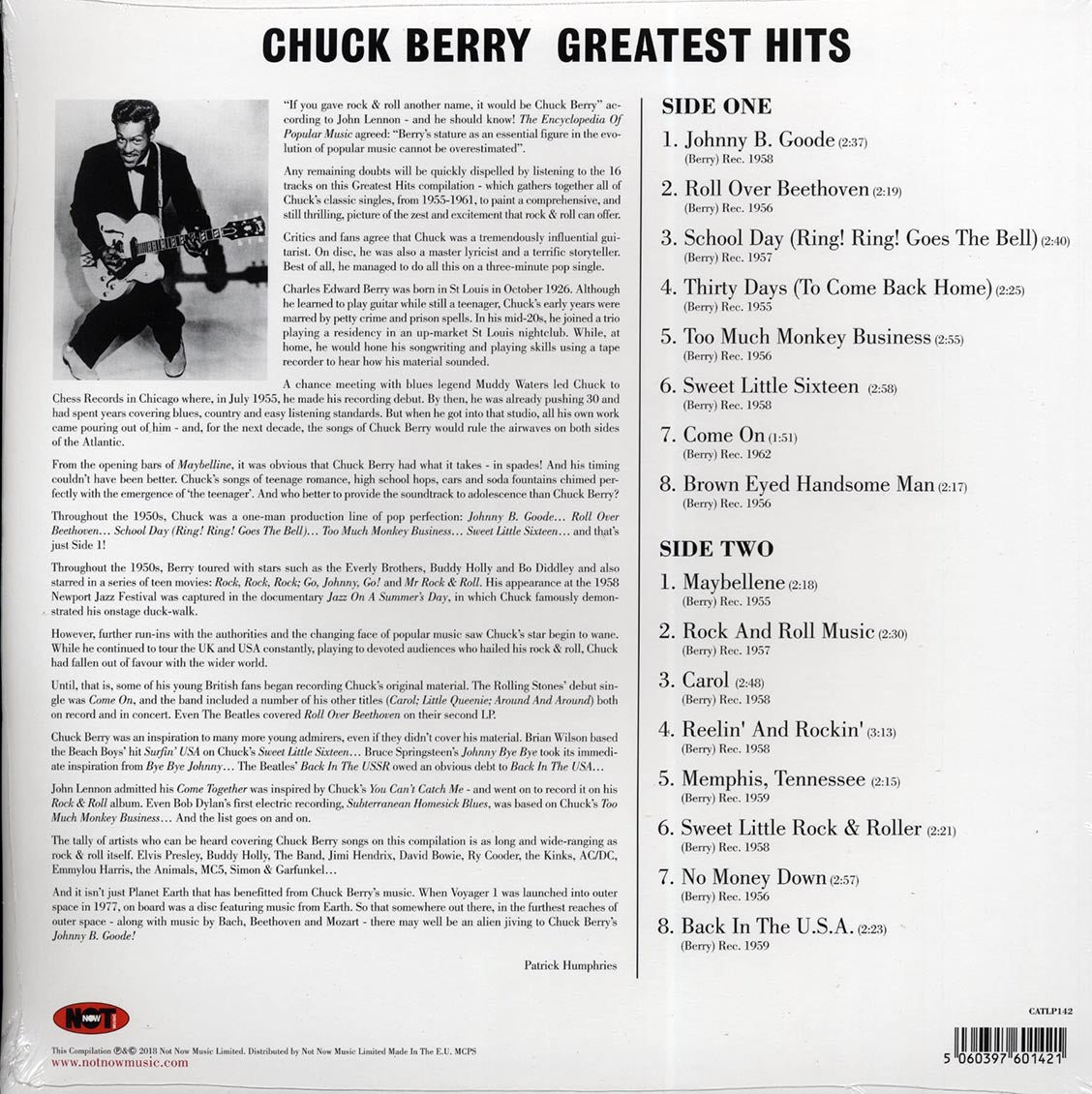 Chuck Berry - Greatest Hits (180g)