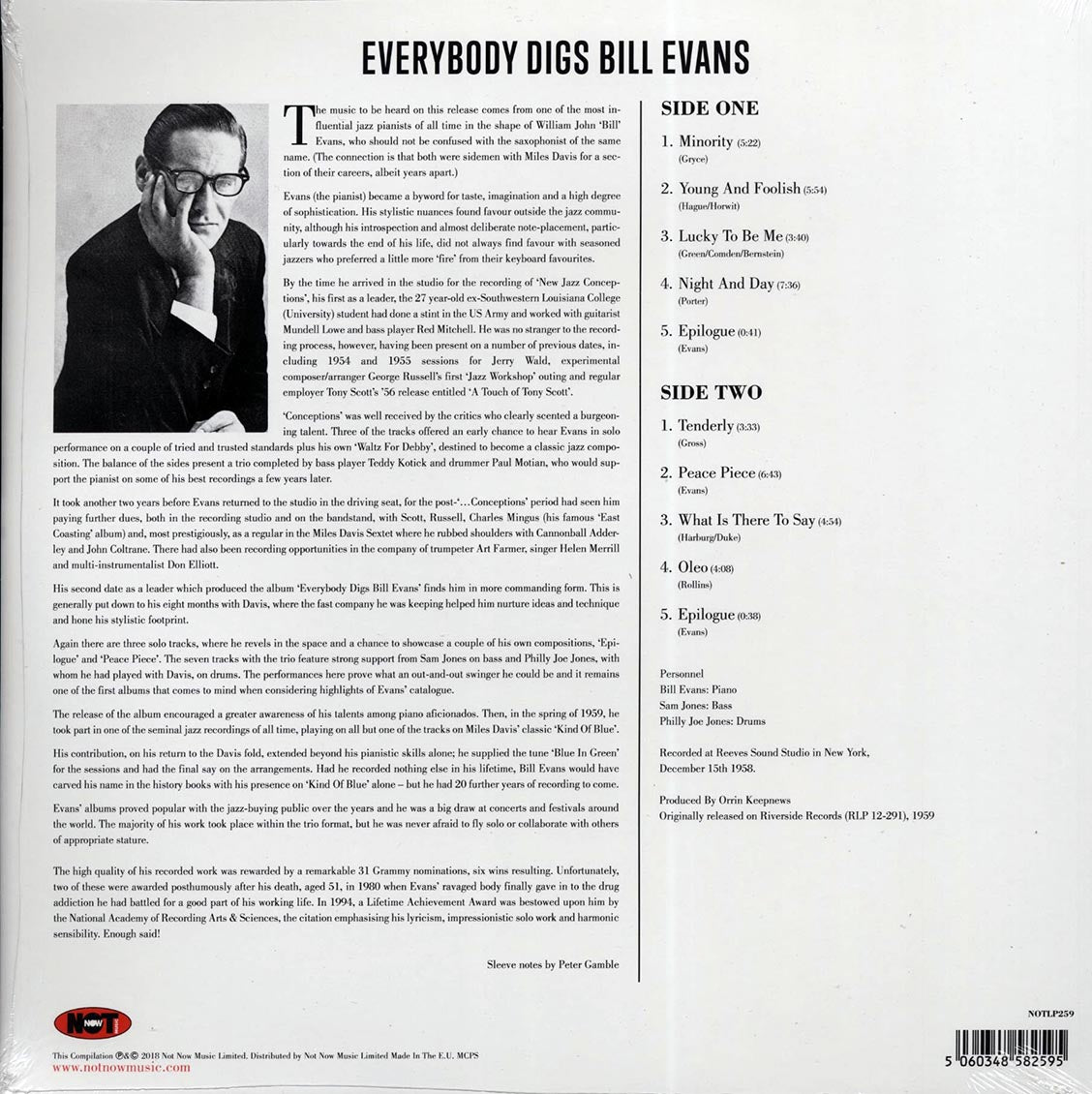 Bill Evans - Everybody Digs Bill Evans (180g) (blue vinyl)