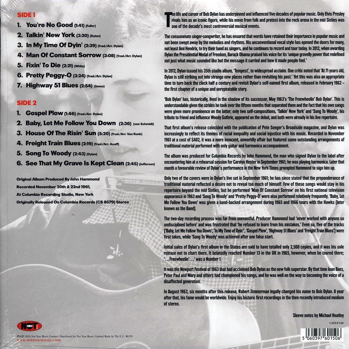 Bob Dylan - Bob Dylan (180g)