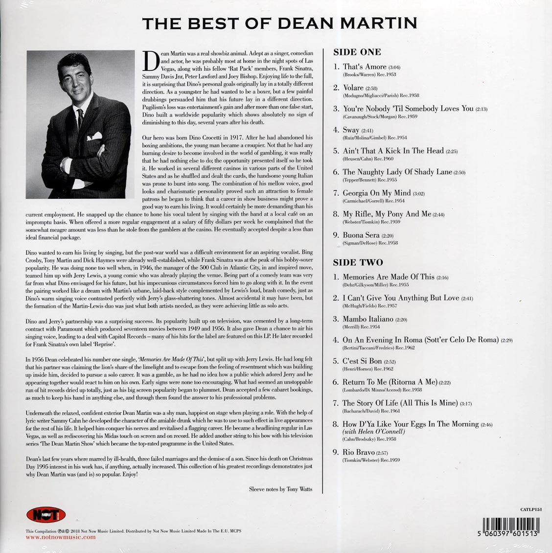 Dean Martin - The Best Of Dean Martin (180g)