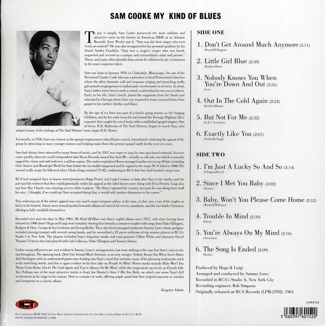 Sam Cooke - My Kind Of Blues (mono) (180g)