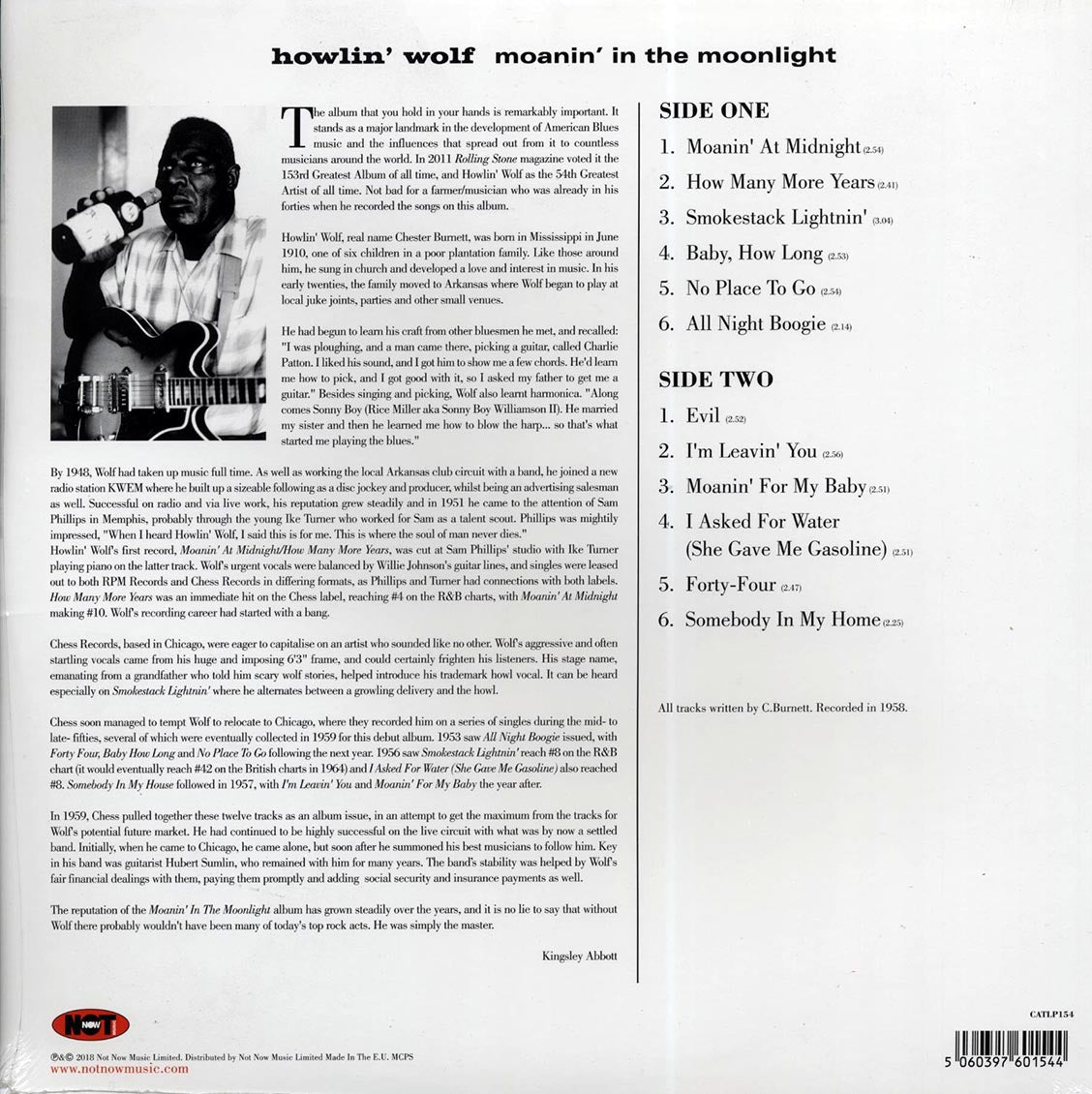 Howlin' Wolf - Moanin' In The Moonlight (180g)